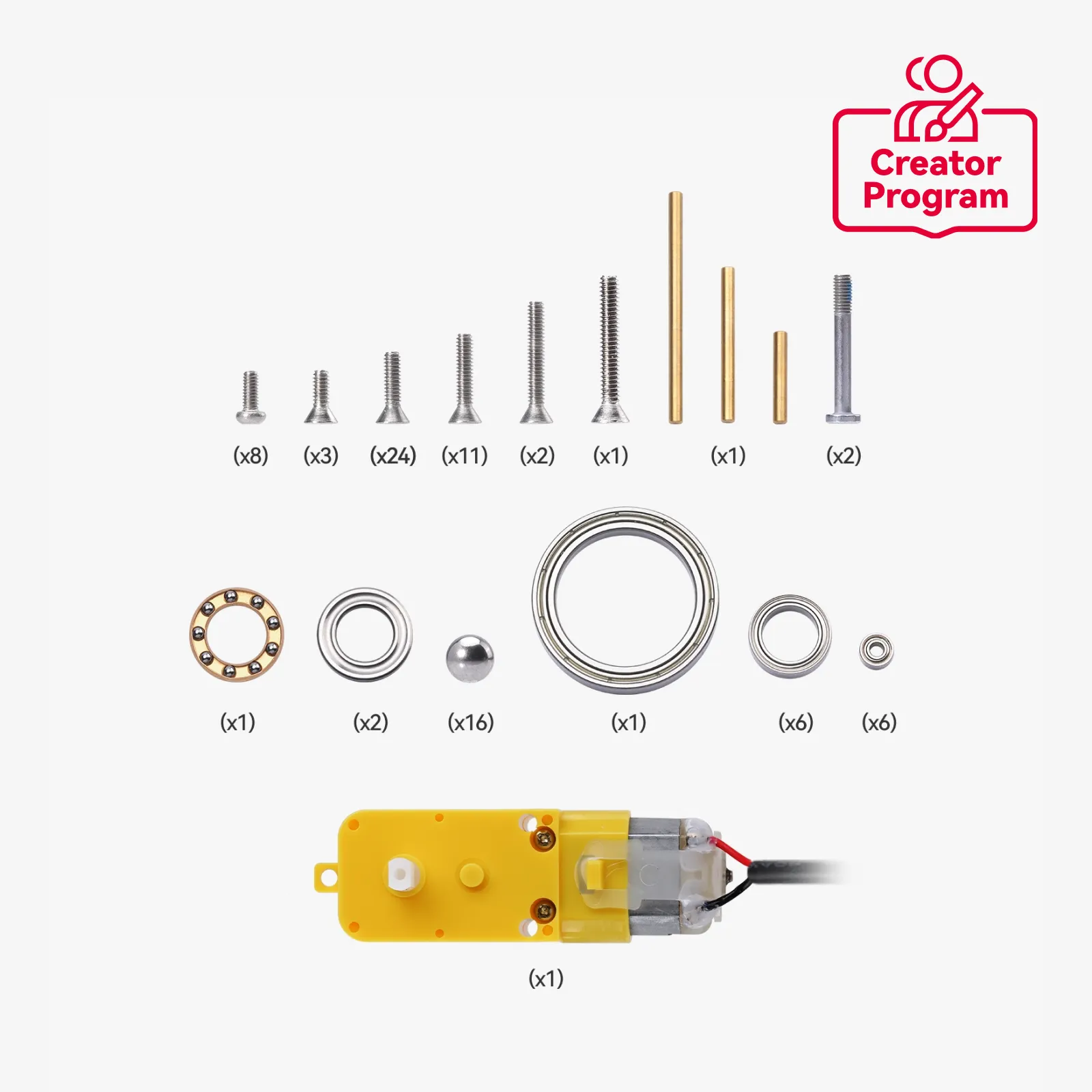 Bambu Triple-axis Tourbillon Model Components Kit 007